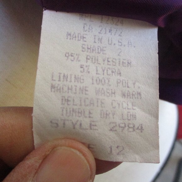 Vintage Color Block Howard Wolf Zip up Jacket Size 12 - Picture 3 of 6